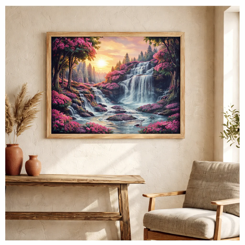PCN 5 Floral Cascade: Waterfall of Blooms Painting 🌸 - Image 5