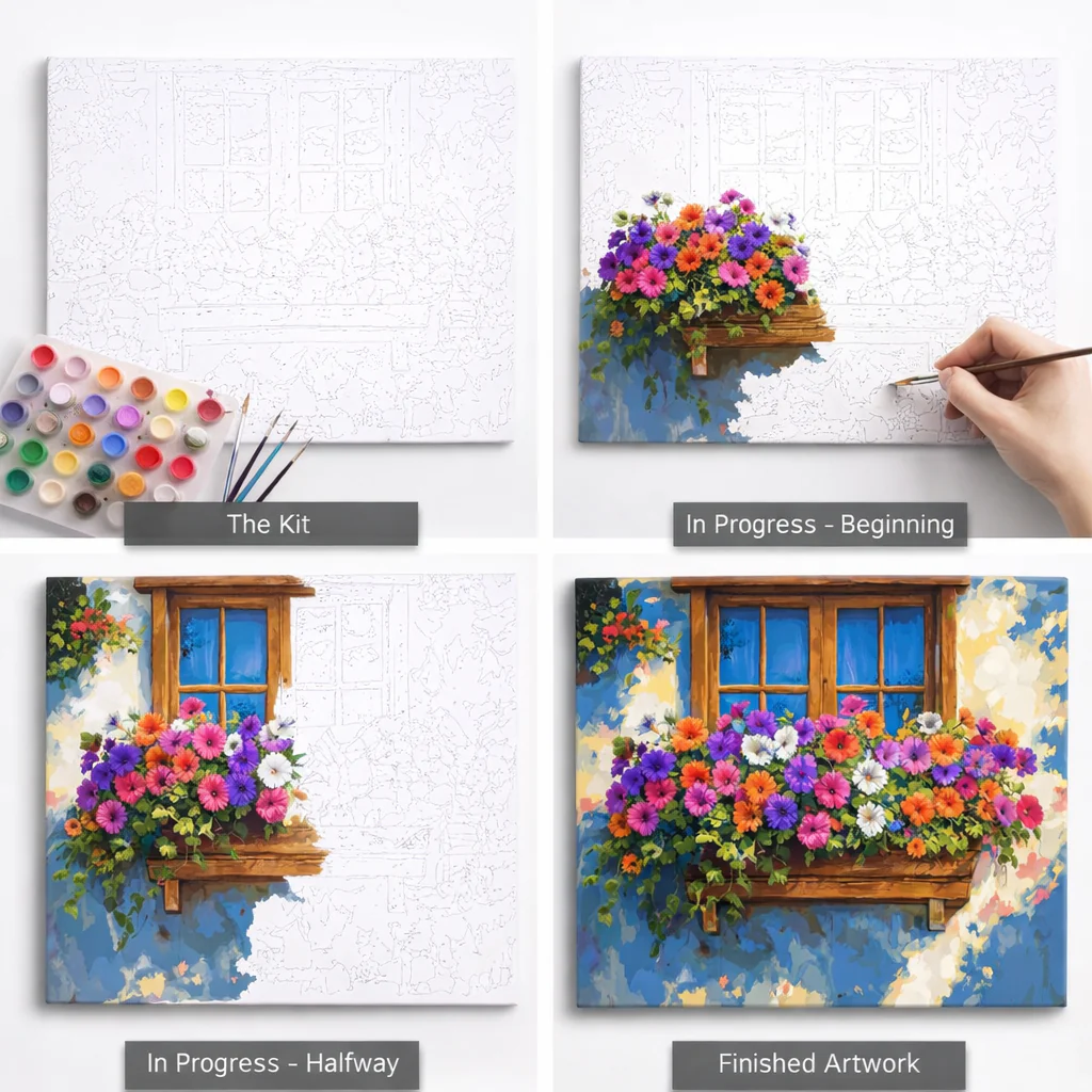 PCN 34 :🌸 Flowers at the Heart Window 💖 - Image 4